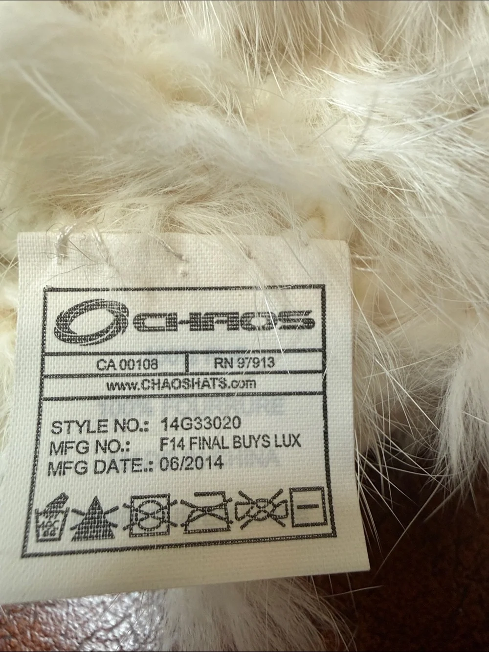 White Fur Knit Beanie